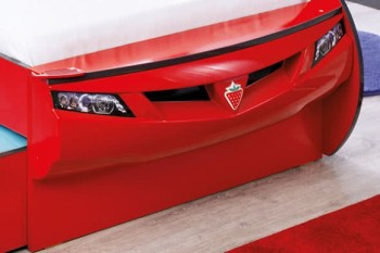 CARBED Кровать-машина Coupe с выдвижной кроватью Red 20.03.1306.00 в Тогучине - toguchin.mebel54.com | фото