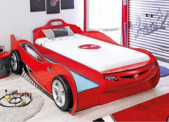 CARBED Кровать-машина Coupe с выдвижной кроватью Red 20.03.1306.00 в Тогучине - toguchin.mebel54.com | фото