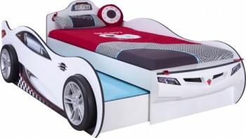 CARBED Кровать-машина Coupe с выдвижной кроватью White 20.03.1310.00 в Тогучине - toguchin.mebel54.com | фото