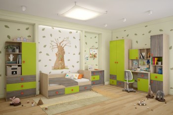 Детская комната Пуговка в Тогучине - toguchin.mebel54.com | фото