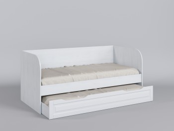 Диван-кровать Классика (Белый/корпус Выбеленное дерево) в Тогучине - toguchin.mebel54.com | фото