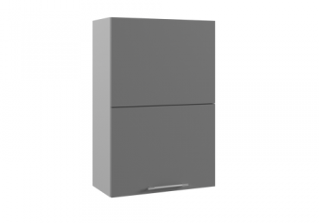 Капри ПГПМ 600 шкаф верхний Blum Aventos HF (Камень светлый/корпус Серый) в Тогучине - toguchin.mebel54.com | фото
