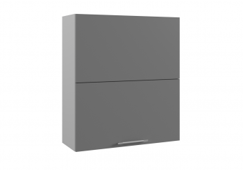 Капри ПГПМ 800 шкаф верхний Blum Aventos HF (Камень светлый/корпус Серый) в Тогучине - toguchin.mebel54.com | фото