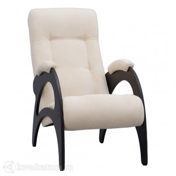 Кресло для отдыха Неаполь Модель 9 без лозы (Венге-эмаль/Ткань Ваниль Verona Vanilla) в Тогучине - toguchin.mebel54.com | фото