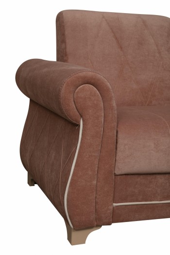 Кресло для отдыха "Порто" (велюр киви корица / микровельвет крем) в Тогучине - toguchin.mebel54.com | фото