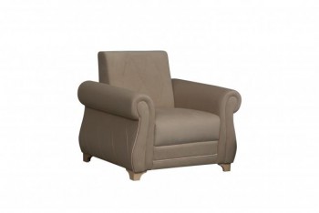 Кресло для отдыха "Порто" (велюр киви латте / микровельвет крем) в Тогучине - toguchin.mebel54.com | фото