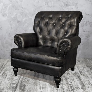 Кресло кожаное Лофт Аристократ в Тогучине - toguchin.mebel54.com | фото