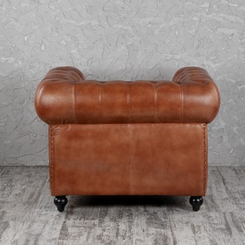 Кресло кожаное Лофт Честер (кожа) в Тогучине - toguchin.mebel54.com | фото