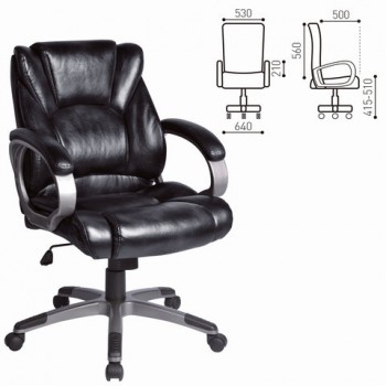 Кресло офисное BRABIX Eldorado EX-504 (черный) в Тогучине - toguchin.mebel54.com | фото