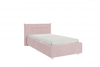 Кровать 0.9 Альба с основанием (Нежно-розовый велюр) в Тогучине - toguchin.mebel54.com | фото