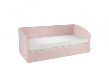 Кровать 0.9 Бест Софа (Нежно-розовый велюр) в Тогучине - toguchin.mebel54.com | фото