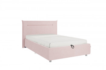 Кровать 1,2 Альба (Нежно-розовый велюр/под-мех) в Тогучине - toguchin.mebel54.com | фото