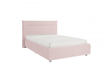 Кровать 1,2 Альба с основанием (Нежно-розовый велюр) в Тогучине - toguchin.mebel54.com | фото