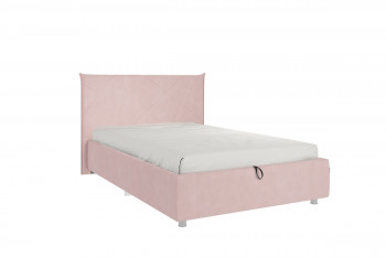 Кровать 1,2 Квест (Нежно-розовый велюр/под-мех) в Тогучине - toguchin.mebel54.com | фото