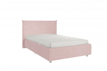 Кровать 1,2 Квест с основанием (Нежно-розовый велюр) в Тогучине - toguchin.mebel54.com | фото