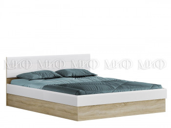 Кровать 1,4 спальня Фортуна (Дуб сонома/белый глянец) в Тогучине - toguchin.mebel54.com | фото