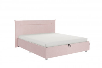 Кровать 1,6 Альба (Нежно-розовый велюр/под-мех) в Тогучине - toguchin.mebel54.com | фото