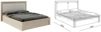 Кровать 1,6 Глэдис (М32) с подъемным механизмом Распродажа в Тогучине - toguchin.mebel54.com | фото