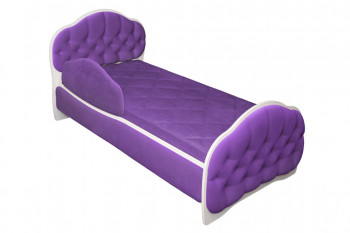 Кровать 160 Гармония 32 Фиолетовый (мягкий бортик) в Тогучине - toguchin.mebel54.com | фото