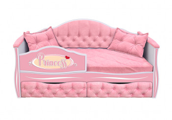 Кровать 160 серии Иллюзия 2 ящика 15 Бледно-розовый (подушки) в Тогучине - toguchin.mebel54.com | фото