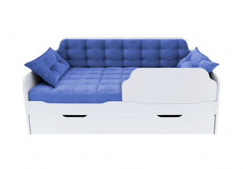 Кровать 170 серии Спорт Лайт 1 ящик 85 Синий (подушки) в Тогучине - toguchin.mebel54.com | фото