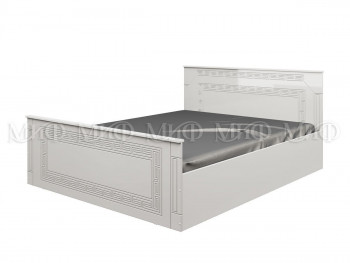 Кровать Афина-1 1,4 м (Белый/Белый глянец) в Тогучине - toguchin.mebel54.com | фото