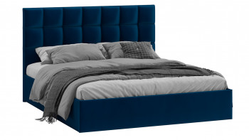 Кровать без ПМ «Эмбер» Велюр Confetti/Blue в Тогучине - toguchin.mebel54.com | фото