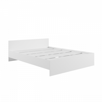 Кровать без ящ. М1400 Мадера Белый в Тогучине - toguchin.mebel54.com | фото