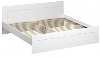 Кровать двухспальная Сириус 1800мм белый в Тогучине - toguchin.mebel54.com | фото