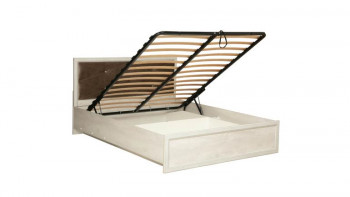 Кровать двуспальная Сохо(бетон пайн белый/под-мех/1644) в Тогучине - toguchin.mebel54.com | фото