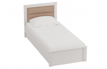 Кровать Элана 900 с основанием Бодега белая в Тогучине - toguchin.mebel54.com | фото