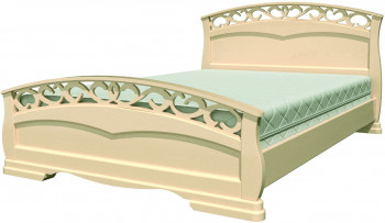Кровать Грация-1 из массива сосны 1400*2000 Орех в Тогучине - toguchin.mebel54.com | фото
