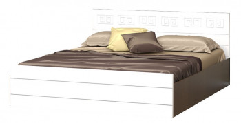 Кровать Корсика-1 1.6 (Венге/Белый глянец) в Тогучине - toguchin.mebel54.com | фото