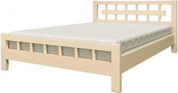 Кровать Натали-5 из массива сосны 1600*2000 Белый античный в Тогучине - toguchin.mebel54.com | фото