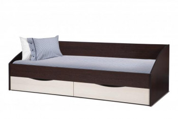 Кровать одинарная "Фея - 3" (симметричная) New (венге / вудлайн кремовый / ДВПО: белый) в Тогучине - toguchin.mebel54.com | фото