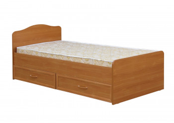 Кровать одинарная с ящиками 800-1 без матраса (круглые спинки) Вишня Оксфорд в Тогучине - toguchin.mebel54.com | фото