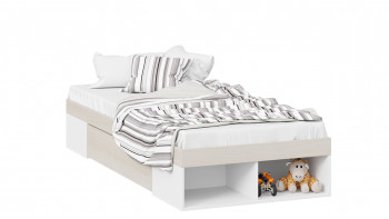 Кровать «Сканди» с ящиком Дуб Гарден/Белый в Тогучине - toguchin.mebel54.com | фото
