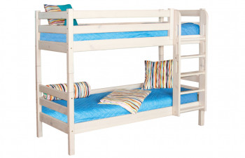 Кровать Соня вариант 9 двухъярусная с прямой лестницей Лаванда в Тогучине - toguchin.mebel54.com | фото