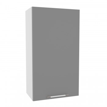 Квадро ВП 500 шкаф верхний высокий (Белый софт/корпус Серый) в Тогучине - toguchin.mebel54.com | фото