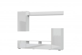 Мебель для гостиной МГС 4 (Белый/Белый глянец) в Тогучине - toguchin.mebel54.com | фото