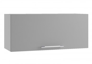 Монца ПГ 800 Шкаф верхний горизонтальный (Мрамор Арктик/корпус Серый) в Тогучине - toguchin.mebel54.com | фото