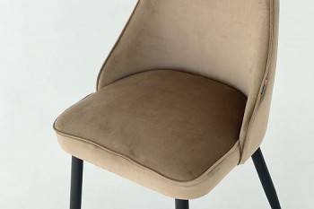 Набор стульев Милан 2 шт (беж велюр/белый) в Тогучине - toguchin.mebel54.com | фото