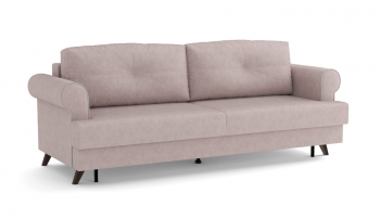 Оливер / диван - кровать 3-х местн. (еврокнижка) (велюр велутто пастельно-розовый 11 / велюр велутто в Тогучине - toguchin.mebel54.com | фото