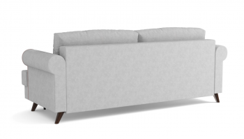 Оливер / диван - кровать 3-х местн. (еврокнижка) (велюр велутто серебряный 52 в Тогучине - toguchin.mebel54.com | фото