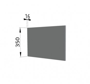 Панель торцевая (для шкафа горизонтального глубокого) ГПГ Гарда, Империя, Ройс (Серый Эмалит) в Тогучине - toguchin.mebel54.com | фото