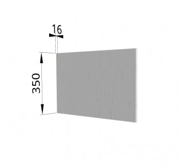 Панель торцевая (для шкафа горизонтального глубокого) ГПГ Капля (Белый) в Тогучине - toguchin.mebel54.com | фото