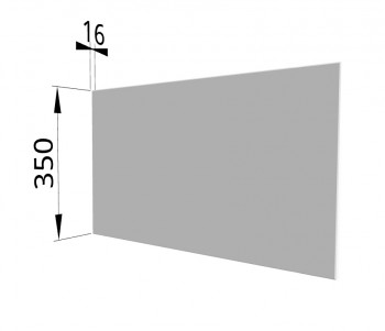 Панель торцевая (для шкафа горизонтального глубокого) ГПГ Ройс (Белый софт) в Тогучине - toguchin.mebel54.com | фото