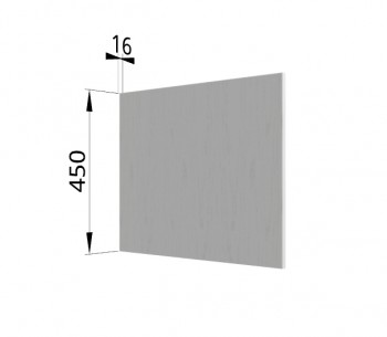Панель торцевая (для шкафа горизонтального глубокого высокого) ГВПГ Капри (Липа белый) в Тогучине - toguchin.mebel54.com | фото