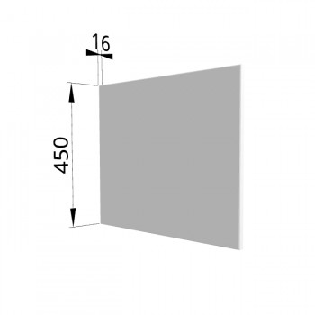 Панель торцевая (для шкафа горизонтального глубокого высокого) ГВПГ Ройс (Белый софт) в Тогучине - toguchin.mebel54.com | фото