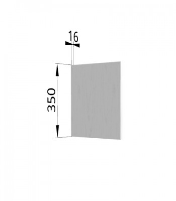 Панель торцевая (для шкафа горизонтального) ПГ Капри (Липа белый) в Тогучине - toguchin.mebel54.com | фото